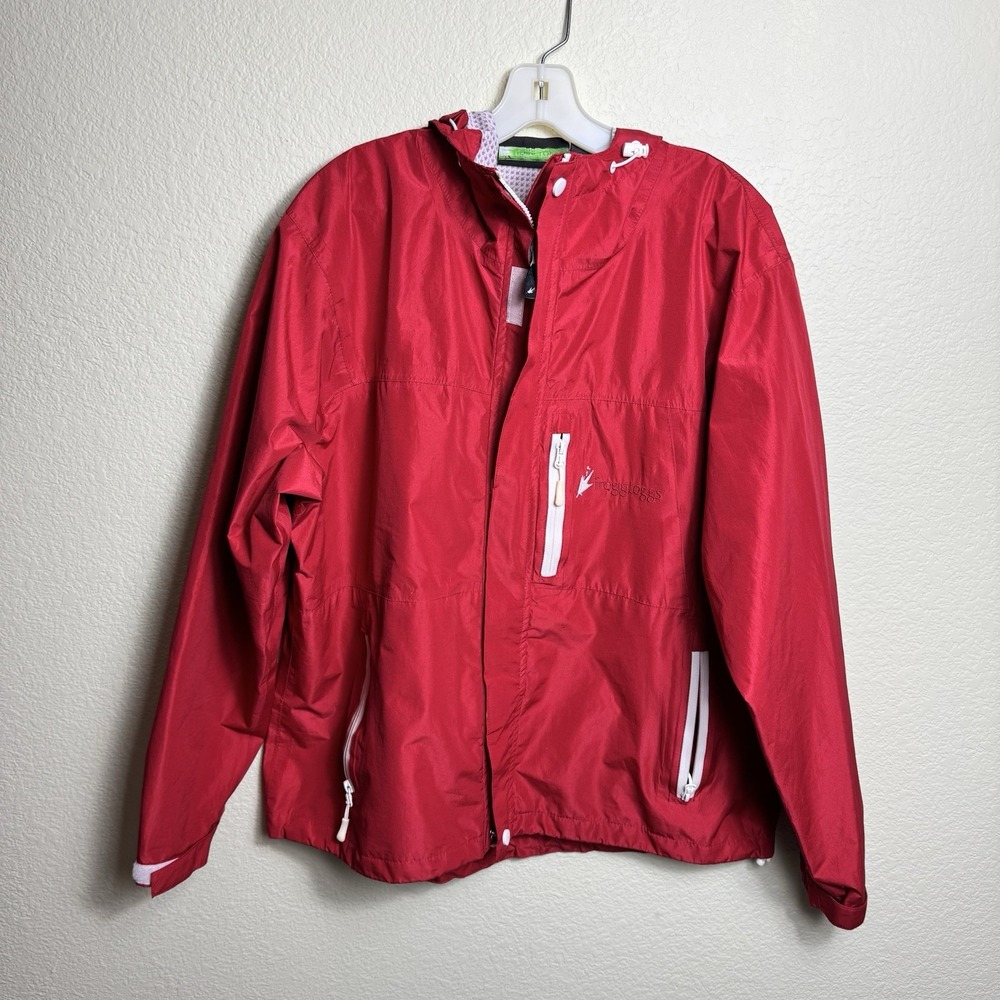 Frogg Toggs Weather Jacket XL Red Fishing Windbreaker Outerwear Lightweight Hike
